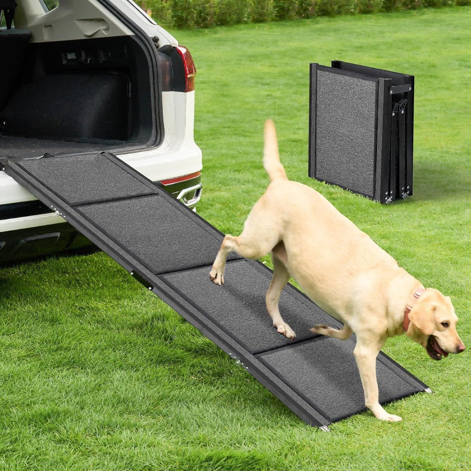 Foldable dog ramp